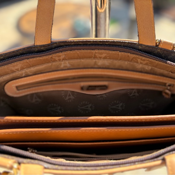 Vintage La Tour Eiffel Paris 1887 Tote Bag | Monogram Print | Organizer Included - Picture 10 of 13